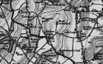 Old map of Illshaw Heath in 1899