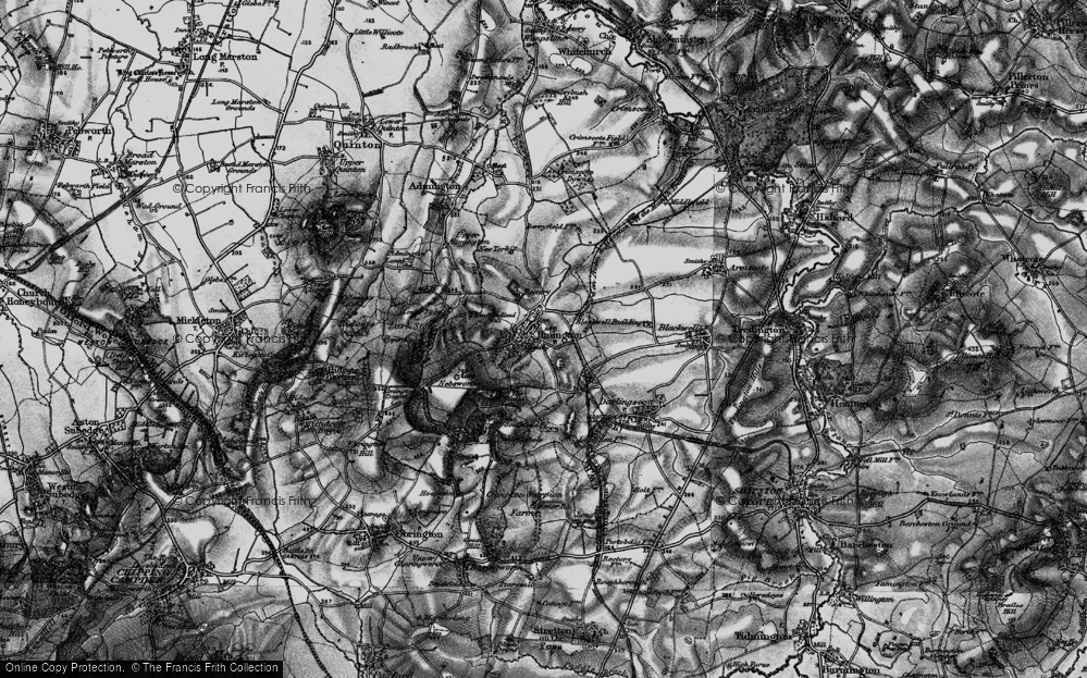 Old Map of Ilmington, 1898 in 1898