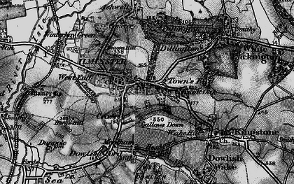 Old map of Ilminster in 1898