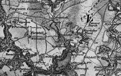 Old map of Bryn-afel in 1897