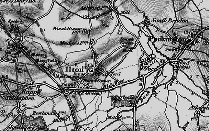 Old map of Ilton in 1898
