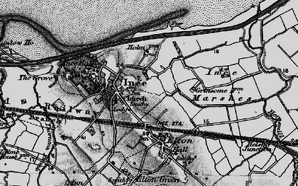 Old map of Ince in 1896