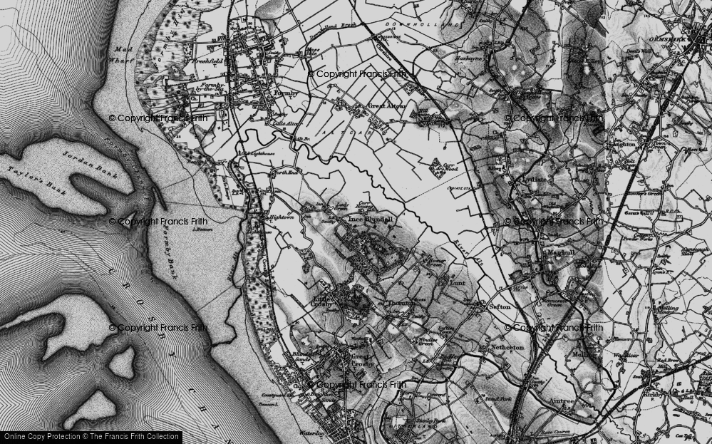 Old Map of Ince Blundell, 1896 in 1896