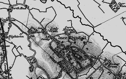 Old map of Ince Blundell in 1896