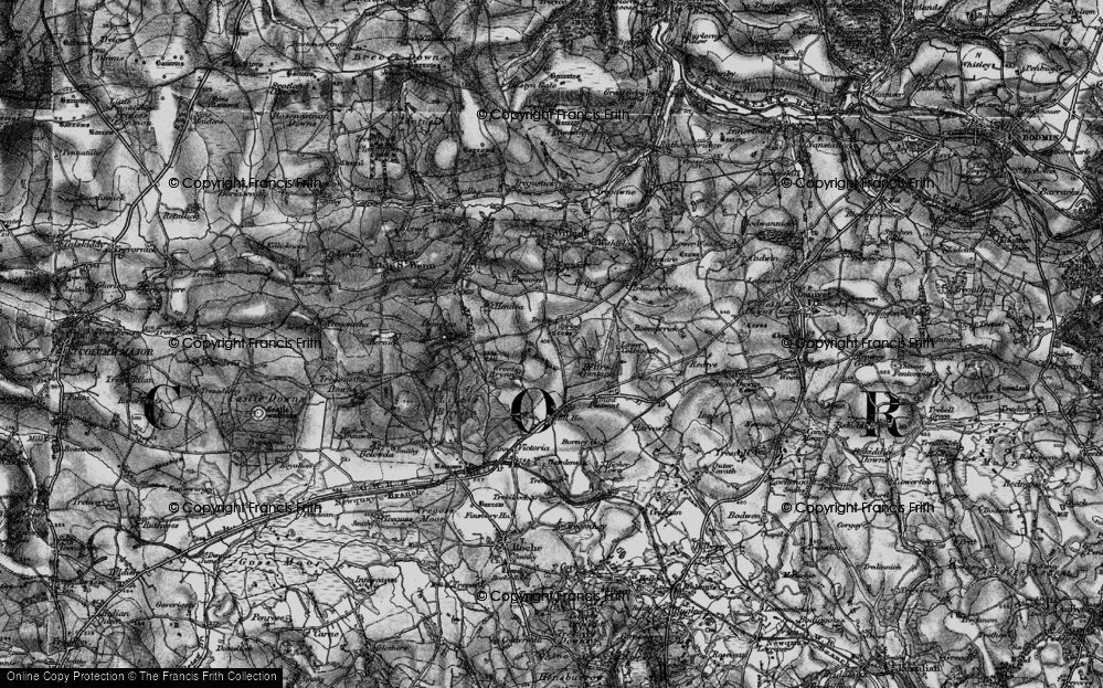 Old Map of Inchs, 1895 in 1895