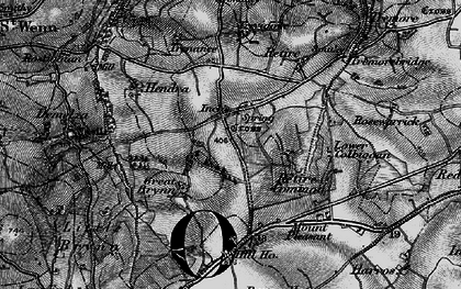 Old map of Inchs in 1895