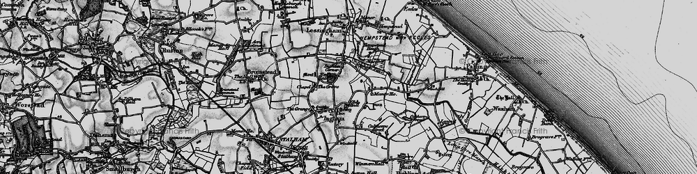 Old map of Ingham in 1898