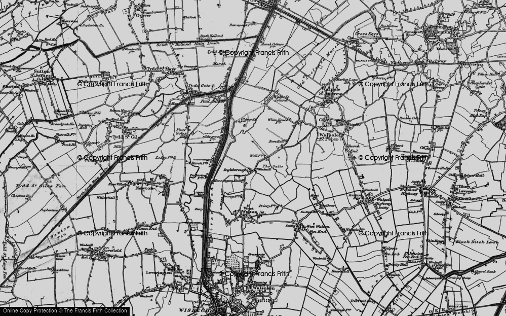 Old Map of Ingleborough, 1898 in 1898