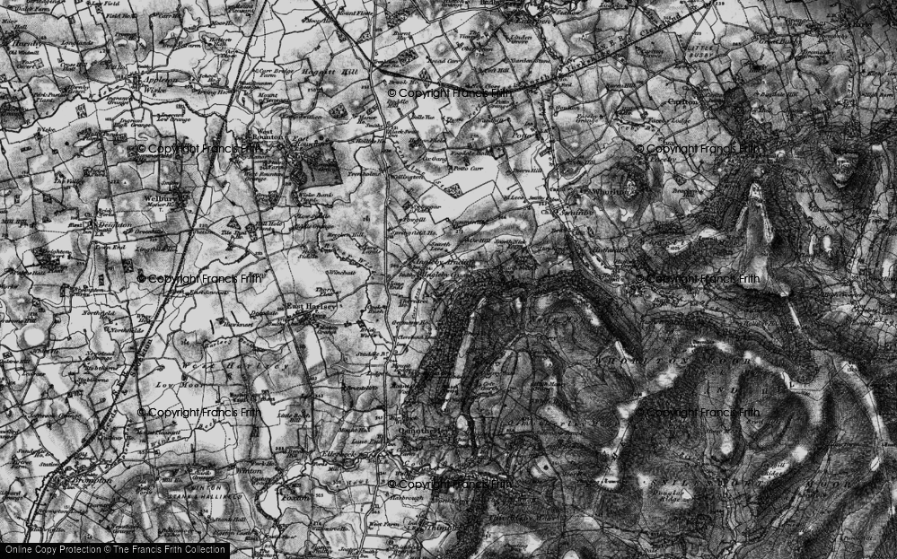 Old Map of Ingleby Cross, 1898 in 1898