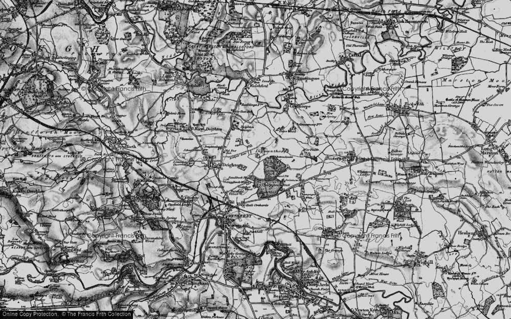 Old Map of Ingmanthorpe, 1898 in 1898