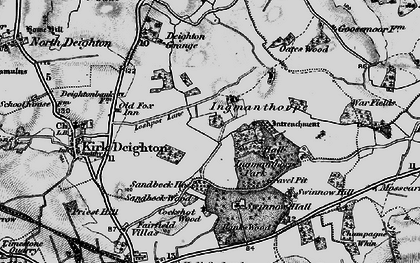 Old map of Willowgarth Plantn in 1898