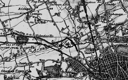 Old map of Ingol in 1896