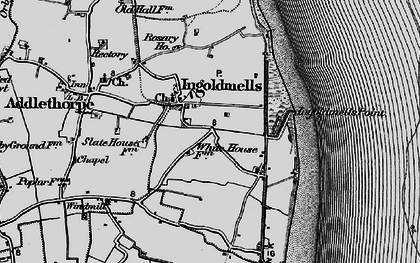 Old map of Ingoldmells in 1898