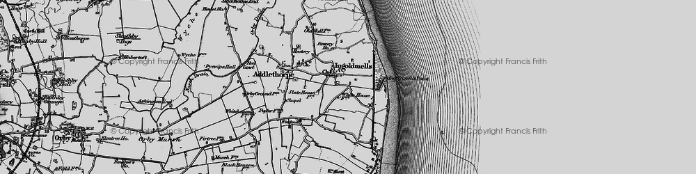 Old map of Ingoldmells in 1898