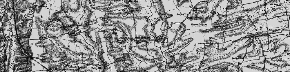 Old map of Ingoldsby in 1895
