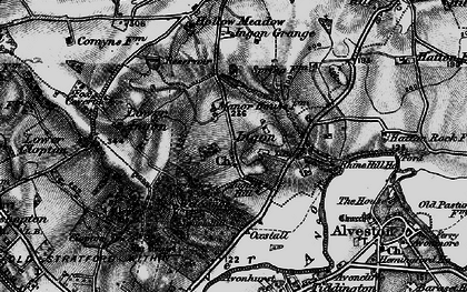 Old map of Ingon in 1898