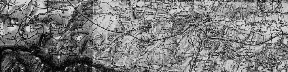 Old map of Ingrams Green in 1895