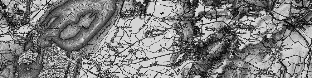 Old map of Ingst in 1897