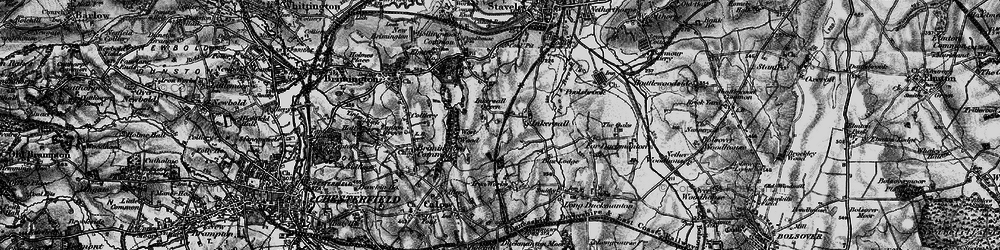 Old map of Inkersall in 1896