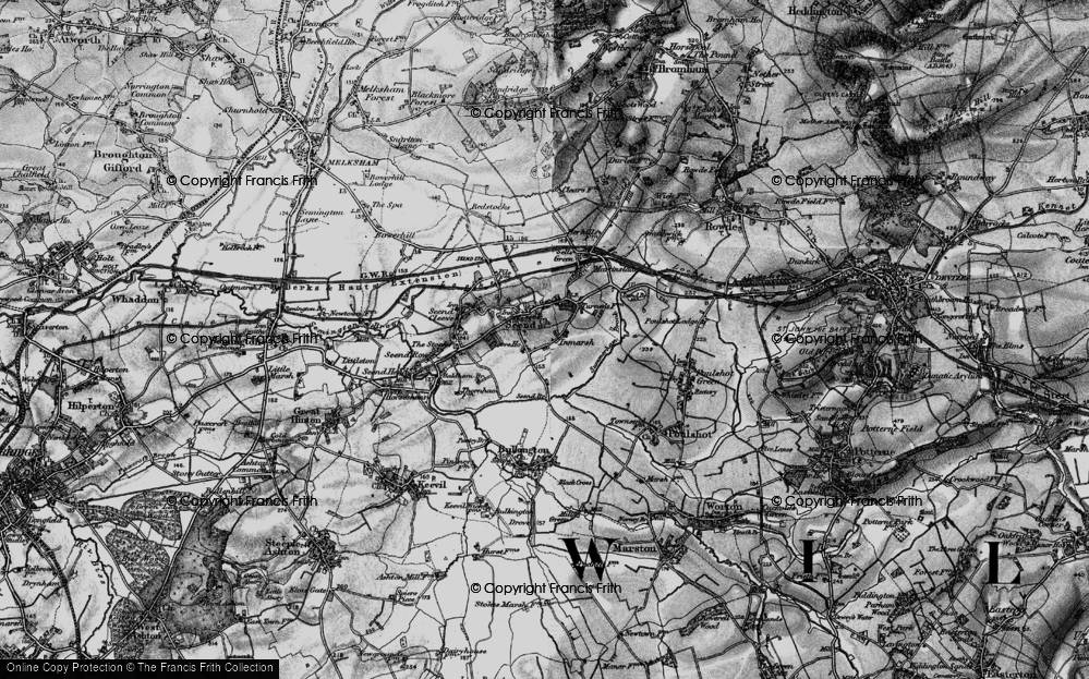 Old Map of Inmarsh, 1898 in 1898