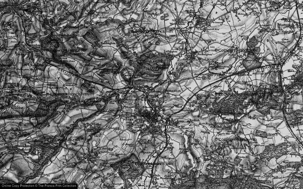Old Map of Innox Hill, 1898 in 1898