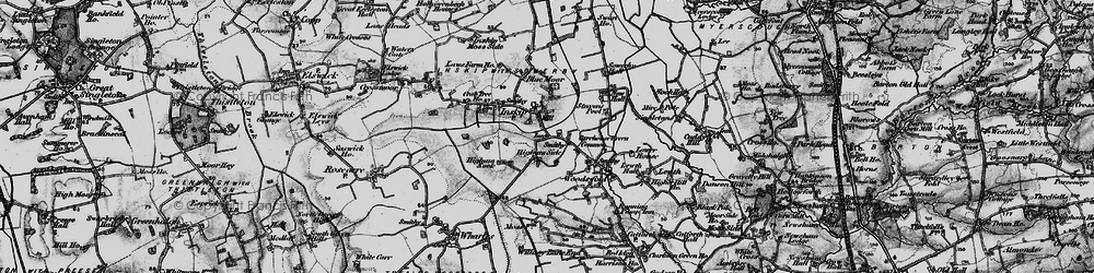 Old map of Inskip in 1896