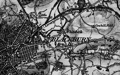 Old map of Intack in 1896