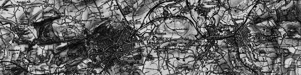 Old map of Intack in 1896