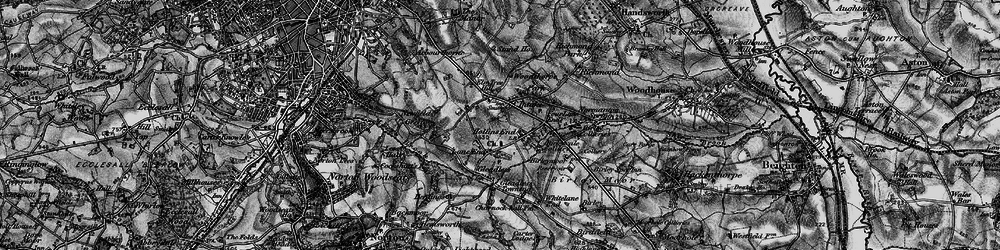 Old map of Intake in 1896