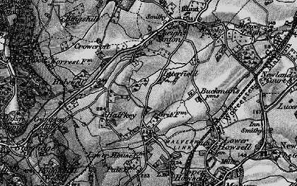 Old map of Interfield in 1898