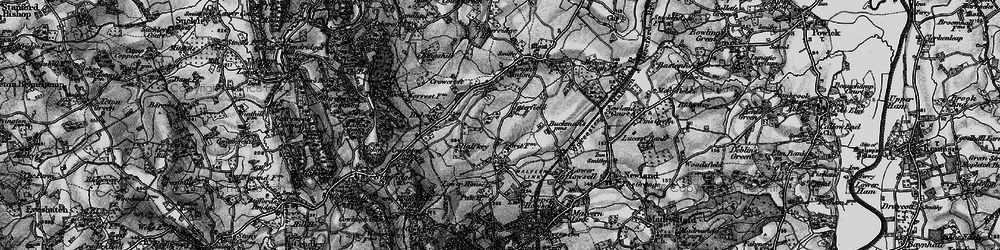 Old map of Interfield in 1898