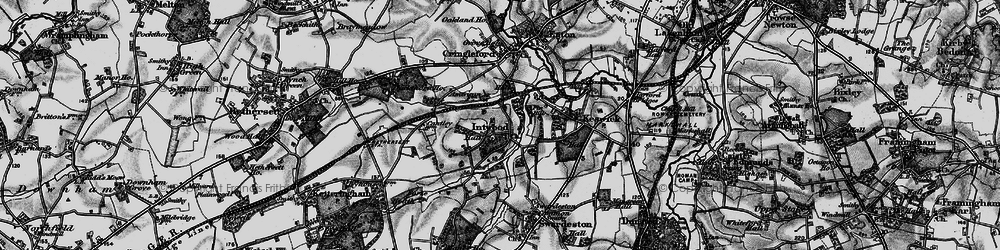 Old map of Intwood in 1898