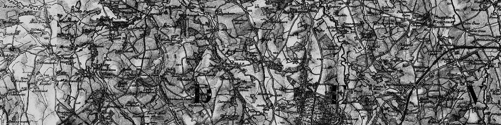 Old map of Langabeer Moor in 1898