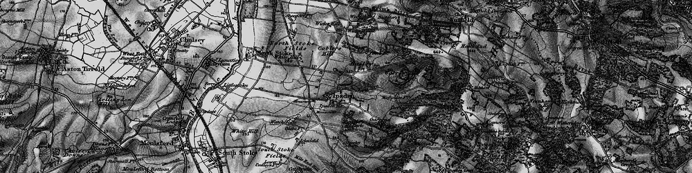 Old map of Ipsden in 1895