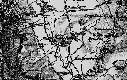 Old map of Ipsley in 1898