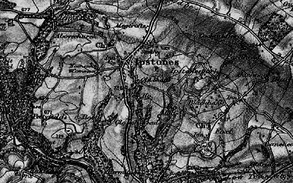Old map of Ipstones in 1897