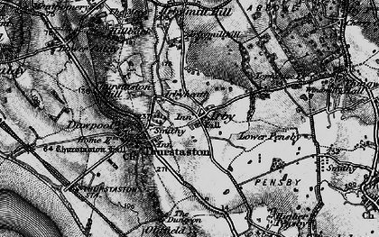Old map of Irby in 1896