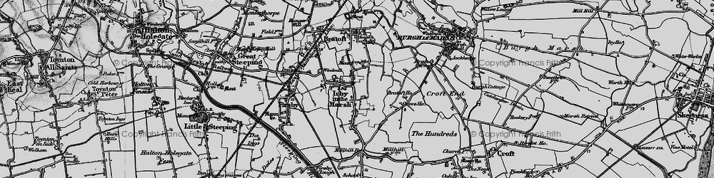 Old map of Irby in the Marsh in 1899