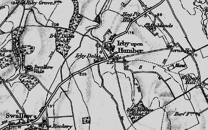 Old map of Irby upon Humber in 1899