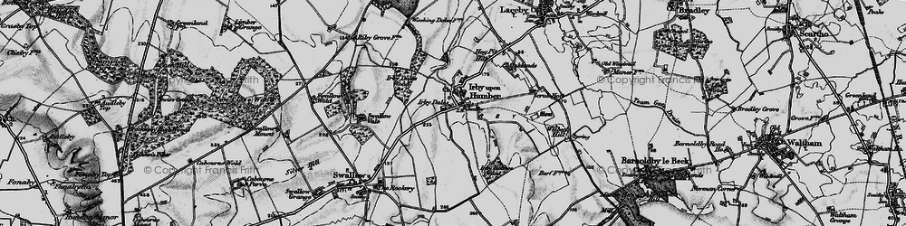 Old map of Irby upon Humber in 1899