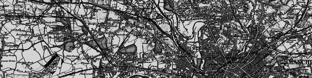Old map of Irlams o' th' Height in 1896