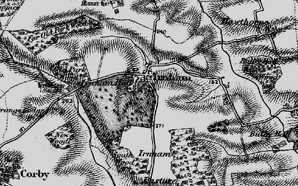 Old map of Irnham in 1895