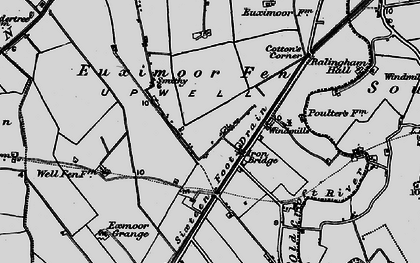 Old map of Bedlam in 1898