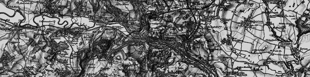 Old map of Ironbridge in 1899
