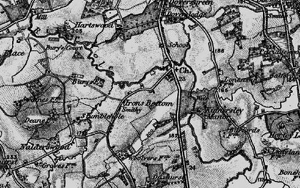 Old map of Bures Manor in 1896