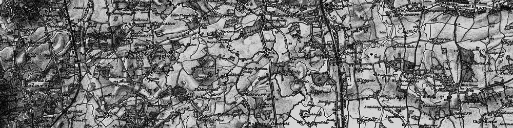 Old map of Bures Manor in 1896