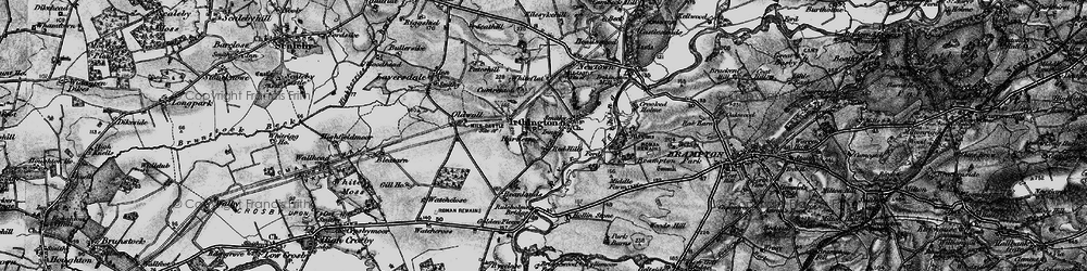 Old map of Carlisle Airport in 1897