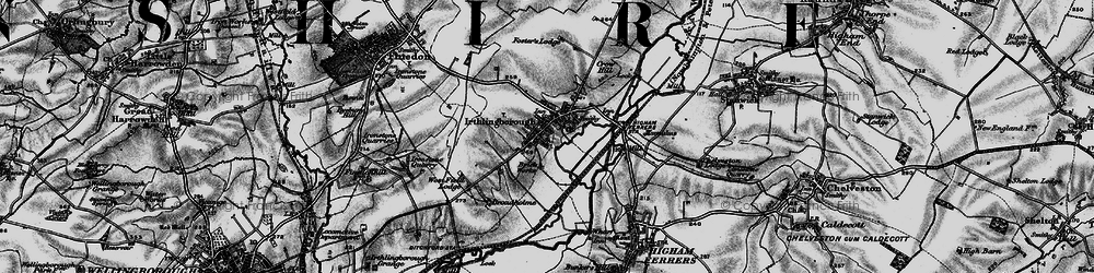 Old map of Irthlingborough in 1898