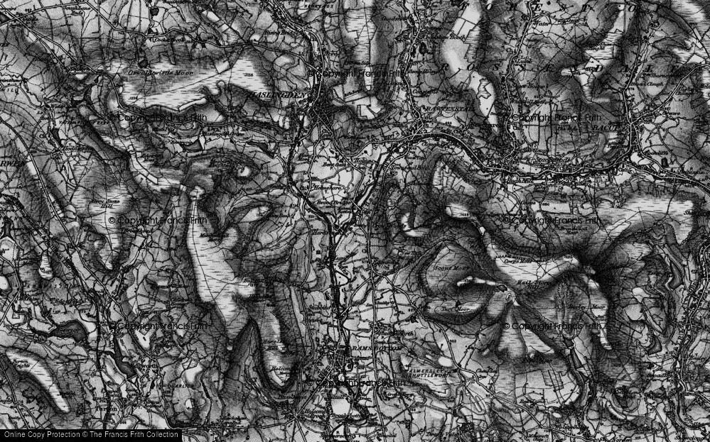 Old Map of Irwell Vale, 1896 in 1896