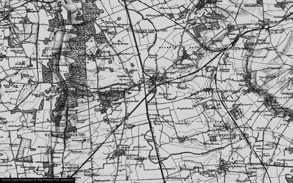 Historic Ordnance Survey Map of Island Carr, 1895